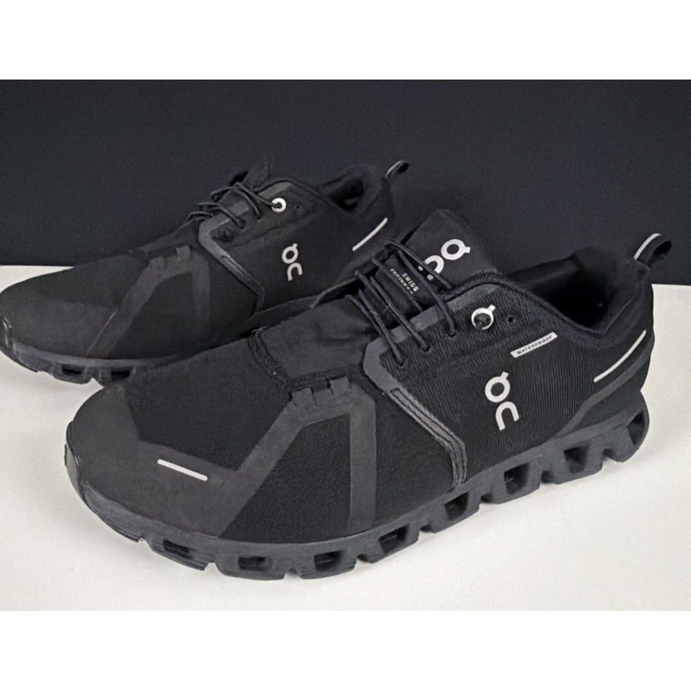 On Cloud 5 Black Running Shoes WaterProof  Men's Athletic Sneakers Size 11.5M